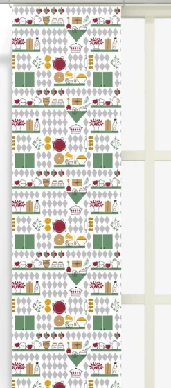 Julgardiner|Panelgardiner<Arvidssons textil Julköket panelgardiner