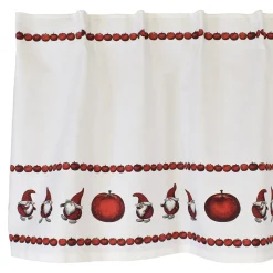 Gardinkappor Mönstrade|Julgardiner<Arvidssons textil Juläpple bård gardinkappa metervara