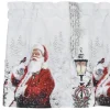 Gardinkappor Mönstrade|Julgardiner<Jakobsdals Julstämning gardinkappa metervara med klassiskt tomtemotiv
