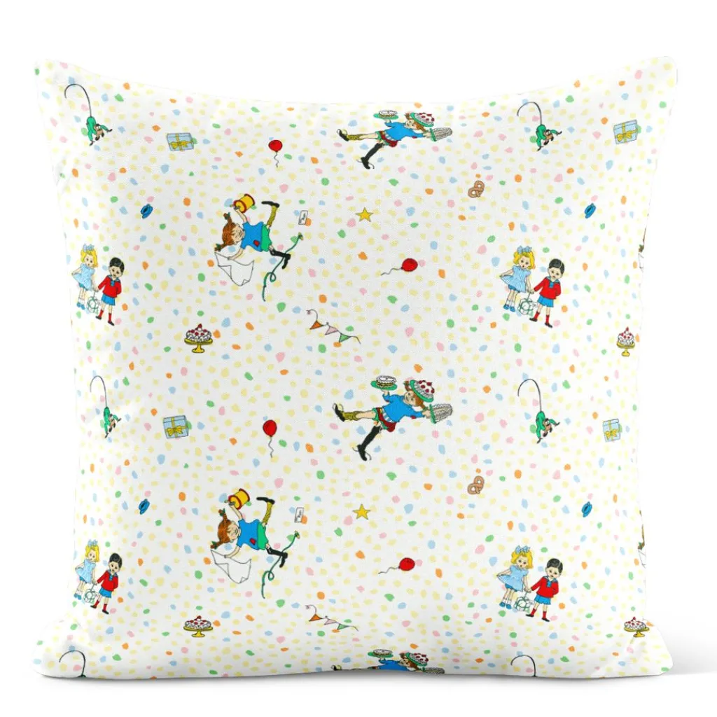 Mönstrade Kuddfodral<Arvidssons textil Kalas hos pippi – Kuddfodral