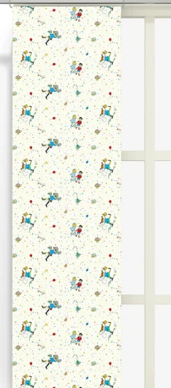 Panelgardiner<Arvidssons textil Kalas hos pippi panel – Panelgardin