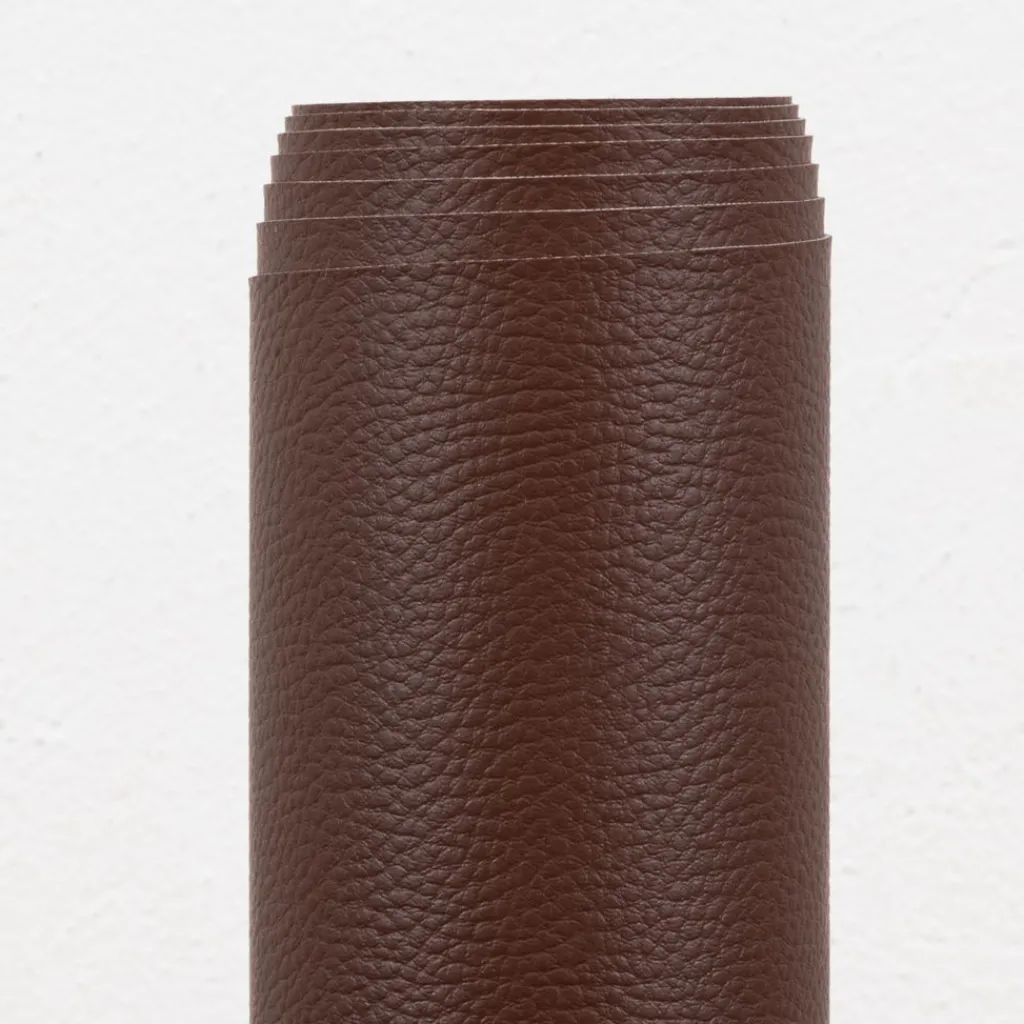 Enfärgade Fuskskinn<Nordisk Textil Karia brun fuskskinn