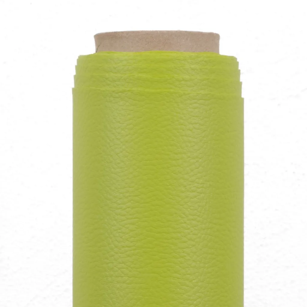 Enfärgade Fuskskinn<Nordisk Textil Karia lime fuskskinn