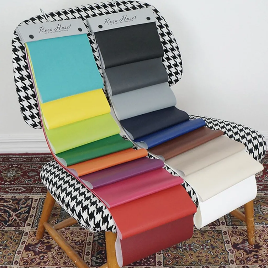 Enfärgade Fuskskinn<Nordisk Textil Karia mörk cerise fuskskinn