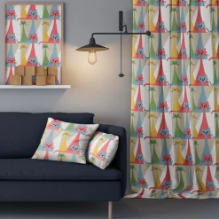 Gardintyger Mönstrade|Arvidssons Textil<Arvidssons textil Kitty multi tyg med retro katter