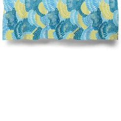 Gardinkappor Mönstrade|Rea Gardiner<Arvidssons textil Korall turkos gardinkappa metervara