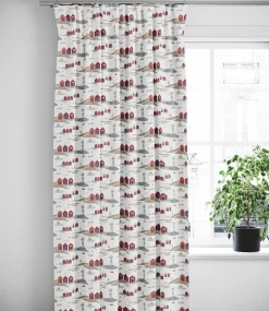Gardiner Mönstrade<Arvidssons textil Kust offwhite gardiner