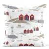 Mönstrade Kuddfodral<Arvidssons textil Kust offwhite kuddfodral