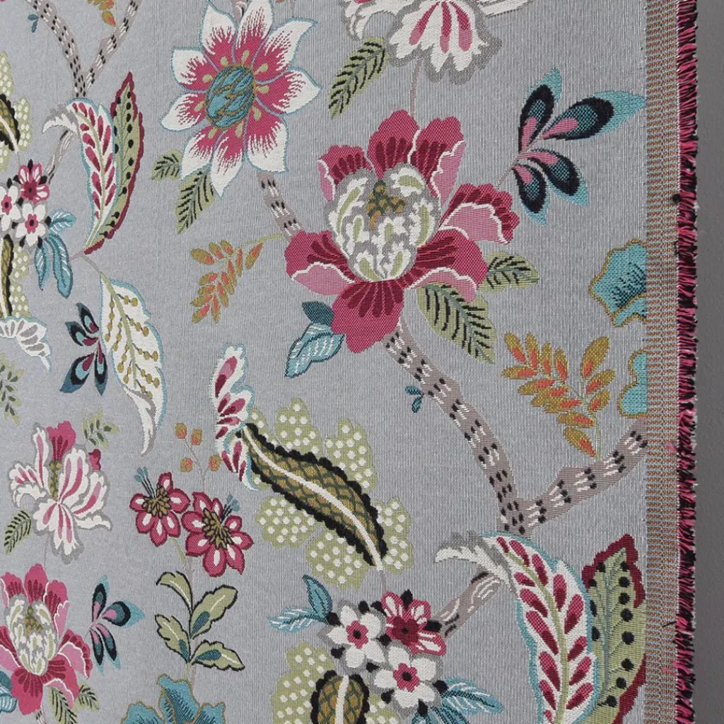 Blommiga Möbeltyger|Mönstrade Möbeltyger<Arvidssons textil Kyma grå möbeltyg