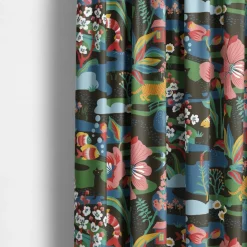 Gardintyger Mönstrade|Arvidssons Textil<Arvidssons textil Landet Bubblar svart-multi tyg