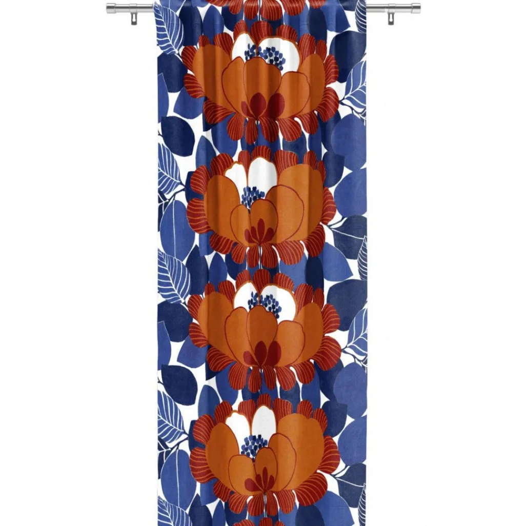 Gardintyger Mönstrade|Arvidssons Textil<Arvidssons textil Leia orange tyg