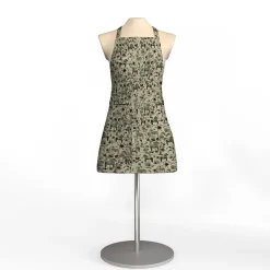Förkläden<Arvidssons textil Leksand Mini culla grön förkläde med ficka