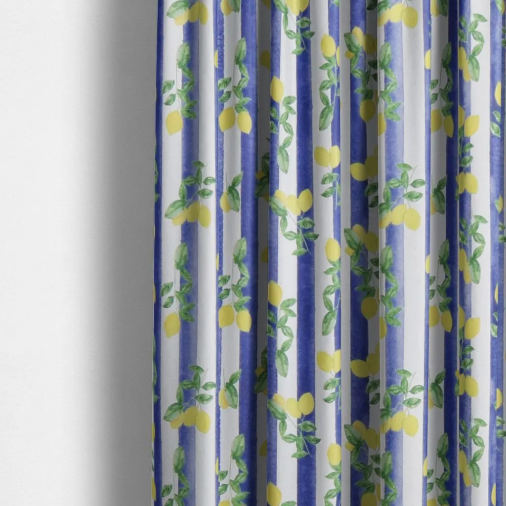 Gardiner Mönstrade<Nordisk Textil Lemon stripe gardiner
