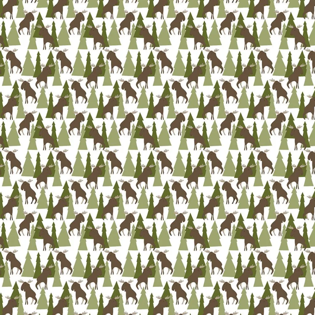 Gardintyger Mönstrade|Rea Gardintyger<Arvidssons textil Älgamark grön tyg