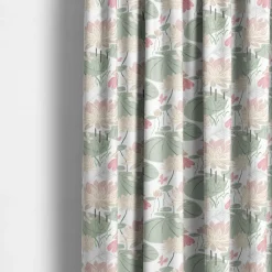 Gardintyger Mönstrade|Arvidssons Textil<Arvidssons textil Lily rosa-grön tyg