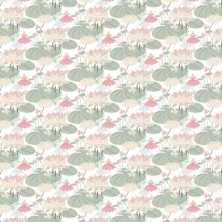 Gardintyger Mönstrade|Arvidssons Textil<Arvidssons textil Lily rosa-grön tyg