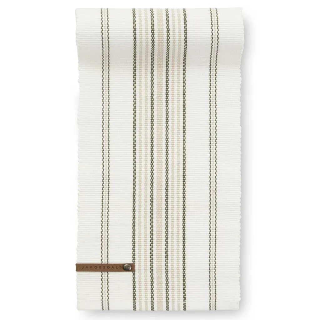 Bordslöpare<Jakobsdals Linara beige löpare 17x120 cm – Randig bordslöpare