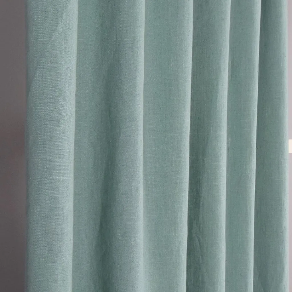 Linnegardiner|Linnetyger<Nordisk Textil Linnegardiner Verone Aqua