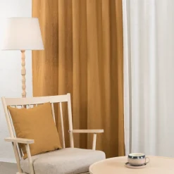 Linnetyger|Linnegardiner<Nordisk Textil Linnegardiner Verone Ockra