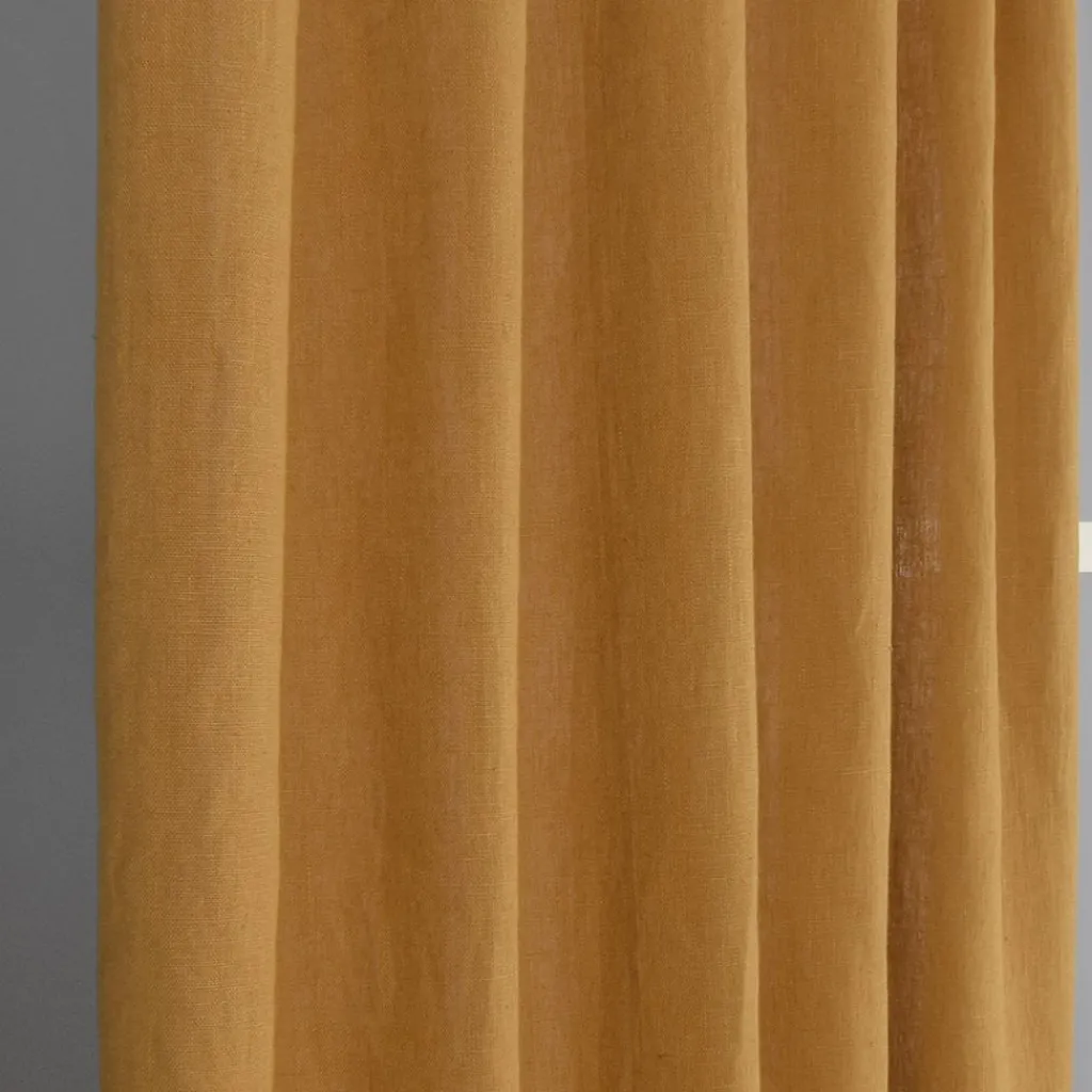 Linnetyger|Linnegardiner<Nordisk Textil Linnegardiner Verone Ockra