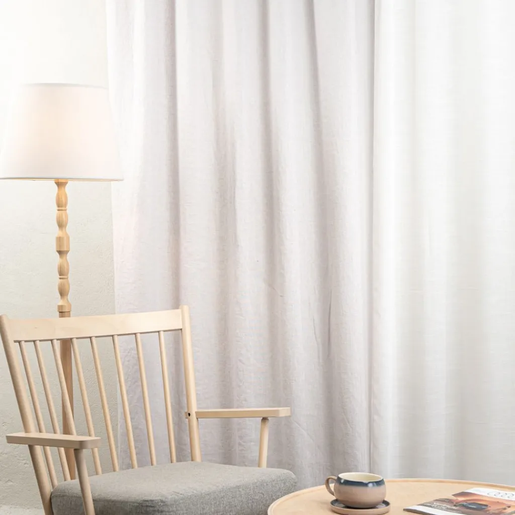 Linnetyger|Linnegardiner<Nordisk Textil Linnegardiner Verone Offwhite