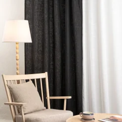 Linnetyger|Linnegardiner<Nordisk Textil Linnegardiner Verone Svart