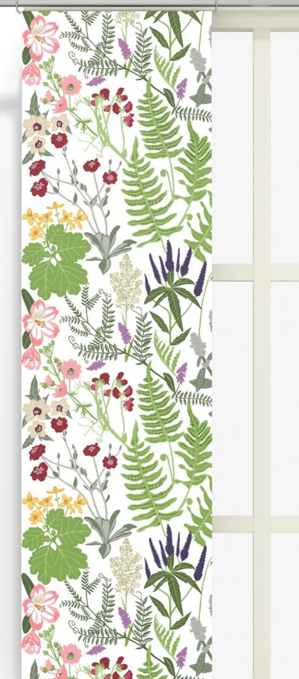 Panelgardiner<Arvidssons textil Lisstäppan halvlinne panelgardiner