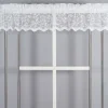 Gardinkappor Mönstrade|Gardinkappor Enfärgade<Jakobsdals Lize offwhite spets kappmetervara 30 cm vit – klassisk gardinkappa