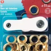 Öljetter<Prym Öljetter 11mm guld