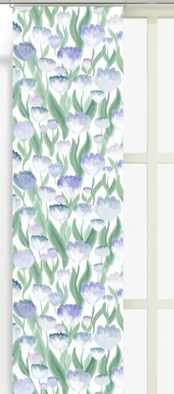 Panelgardiner<Arvidssons textil Ljuvlig blå panelgardiner