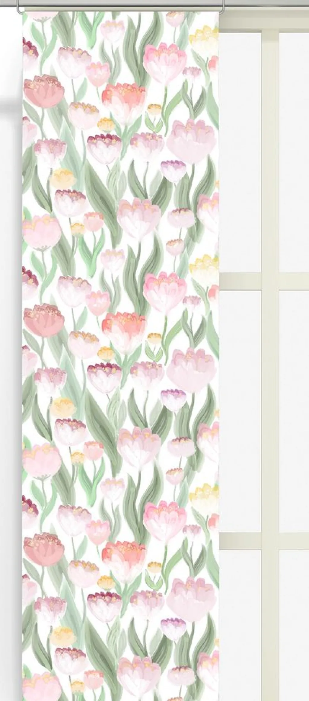 Panelgardiner<Arvidssons textil Ljuvlig rosa panelgardiner