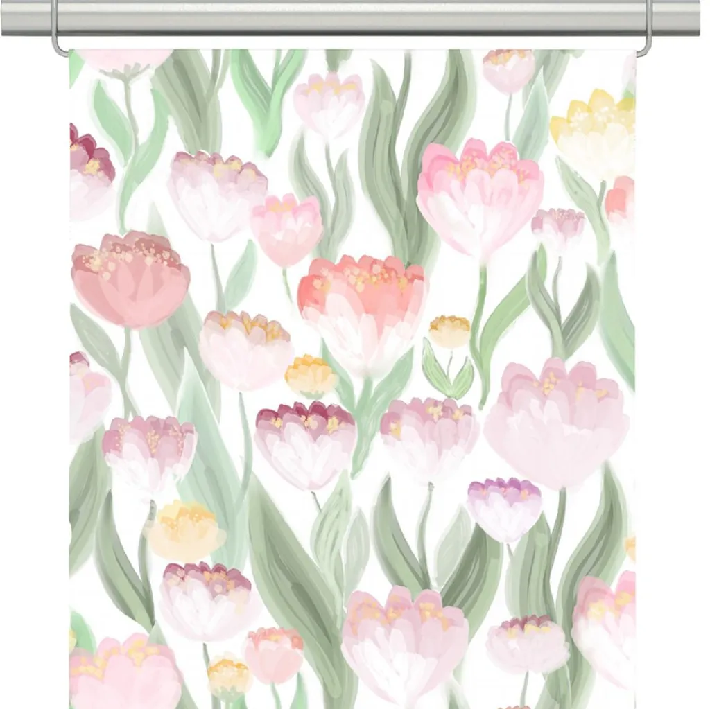 Panelgardiner<Arvidssons textil Ljuvlig rosa panelgardiner