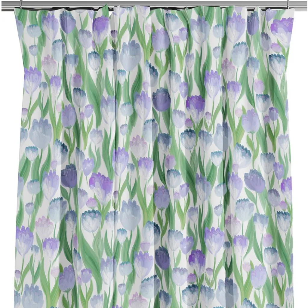 Gardiner Mönstrade<Arvidssons textil Ljuvligt blå – blommiga gardiner i mjuka blå och lila toner