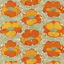 Arvidssons Textil<Arvidssons textil Love orange-beige tyg