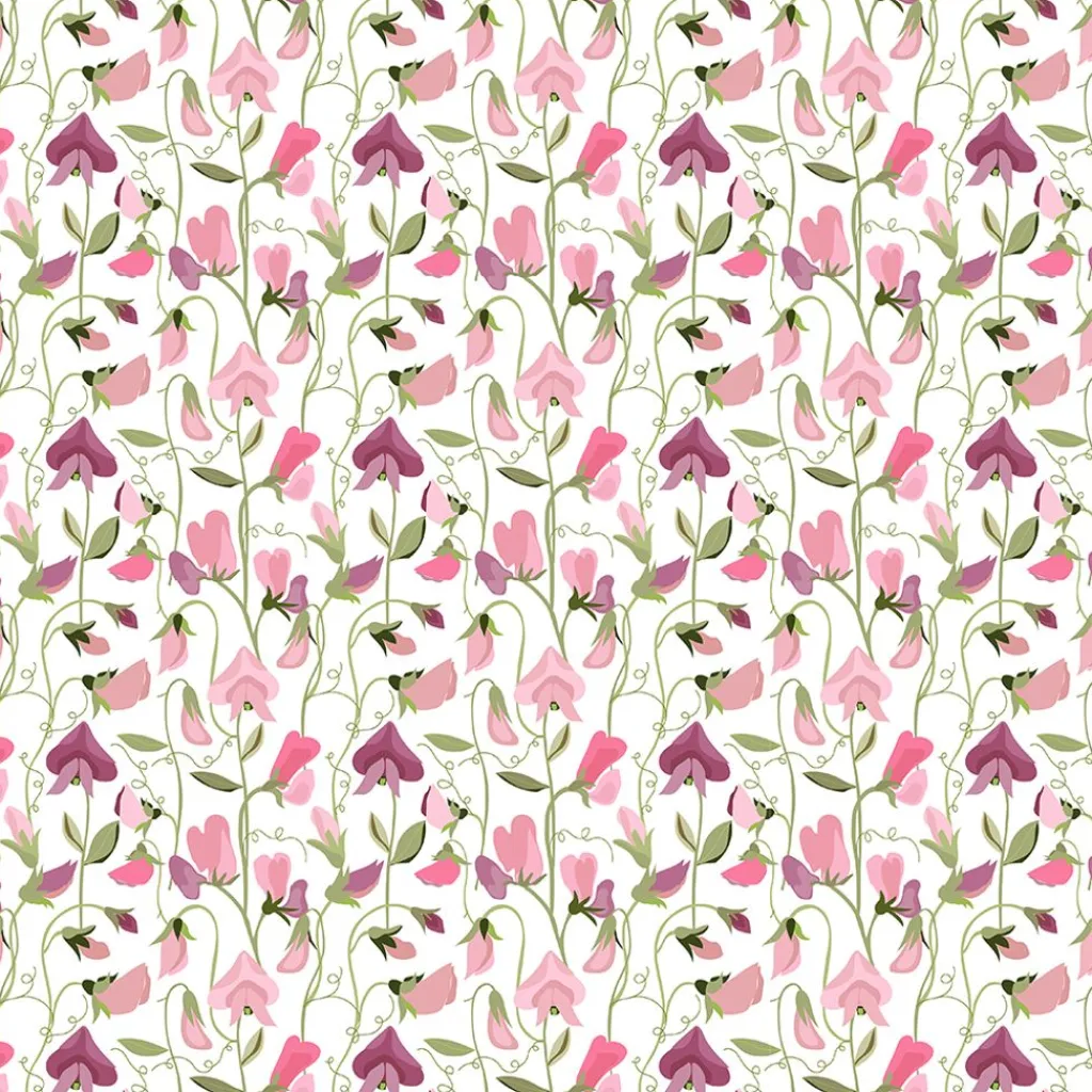 Mönstrade Kuddfodral<Arvidssons textil Luktärt rosa kuddfodral