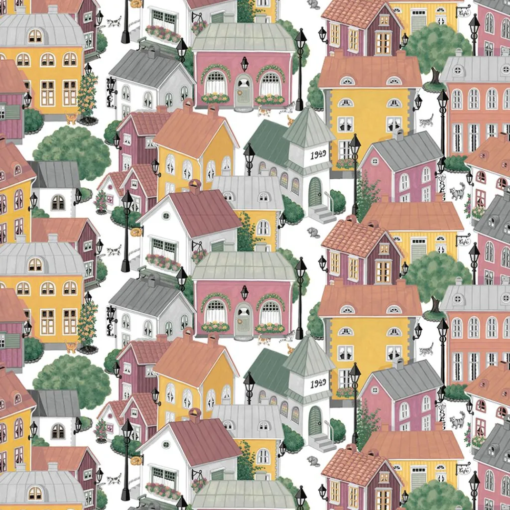 Gardintyger Mönstrade|Arvidssons Textil<Arvidssons textil Lyckeby blommar rosa tyg