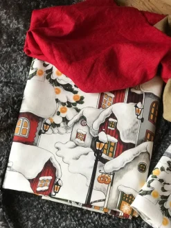 Gardintyger Mönstrade|Arvidssons Textil<Arvidssons textil Lyckeby röd tyg