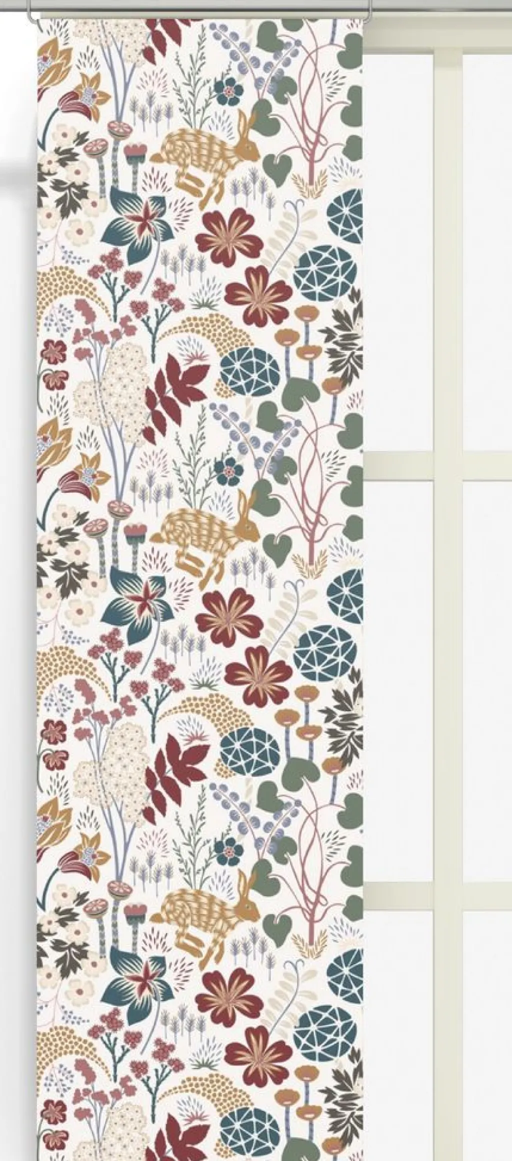 Panelgardiner<Arvidssons textil Lyckeflykt offwhite panelgardiner