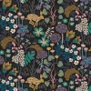 Gardintyger Mönstrade|Arvidssons Textil<Arvidssons textil Lyckeflykt svart tyg