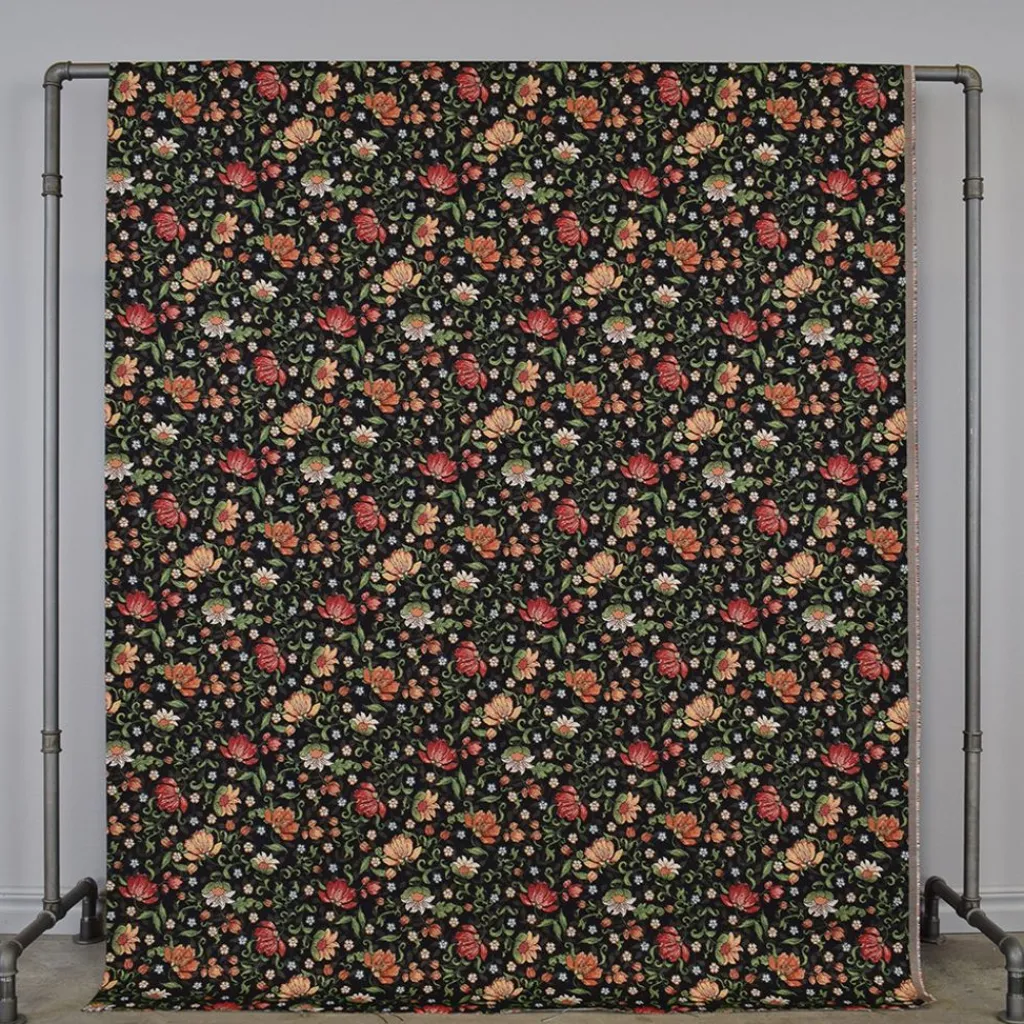 Mönstrade Möbeltyger<Arvidssons textil Maggi svart jacquard