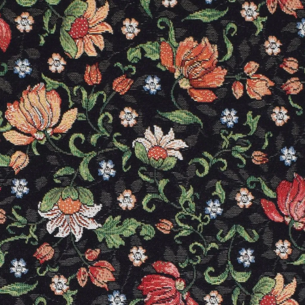 Mönstrade Möbeltyger<Arvidssons textil Maggi svart jacquard