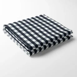 Bordsduk<Nordisk Textil Marinblå rutig bordsduk Dewon