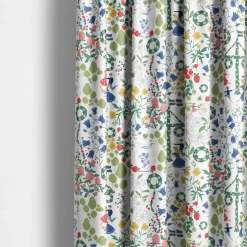 Gardintyger Mönstrade|Arvidssons Textil<Arvidssons textil Midsommardans vit tyg