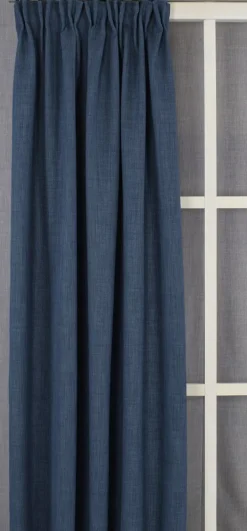 Gardiner Enfärgade< Milo denim gardiner – Tidlös design med fin struktur