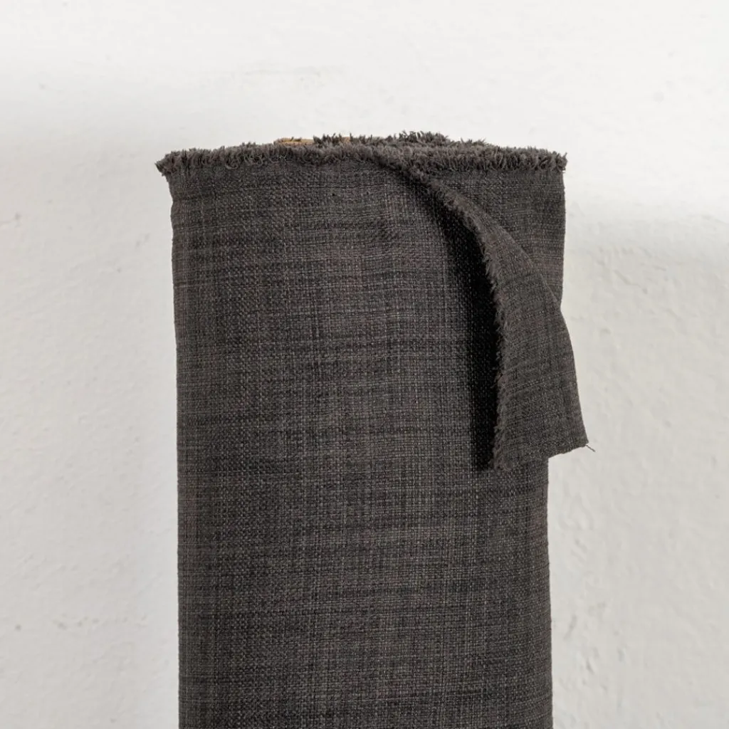 Gardintyger Enfärgade<Nordisk Textil Milo mörkgrå gardintyg - Stilrent med fin struktur