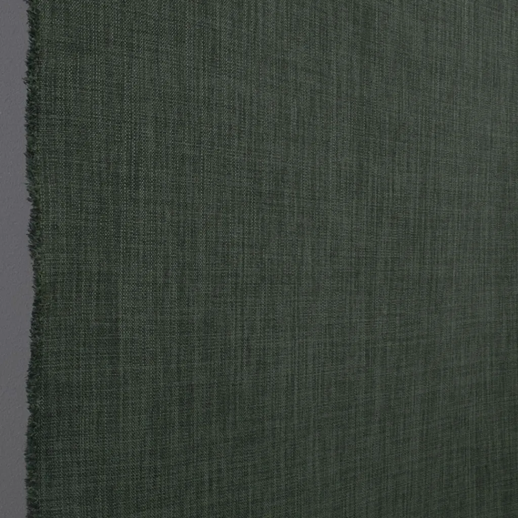 Gardintyger Enfärgade<Nordisk Textil Milo mörkgrön gardintyg - Stilrent med fin struktur