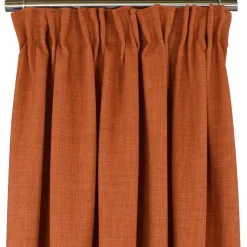 Gardiner Enfärgade< Milo orange gardiner - Tidlös design med fin struktur