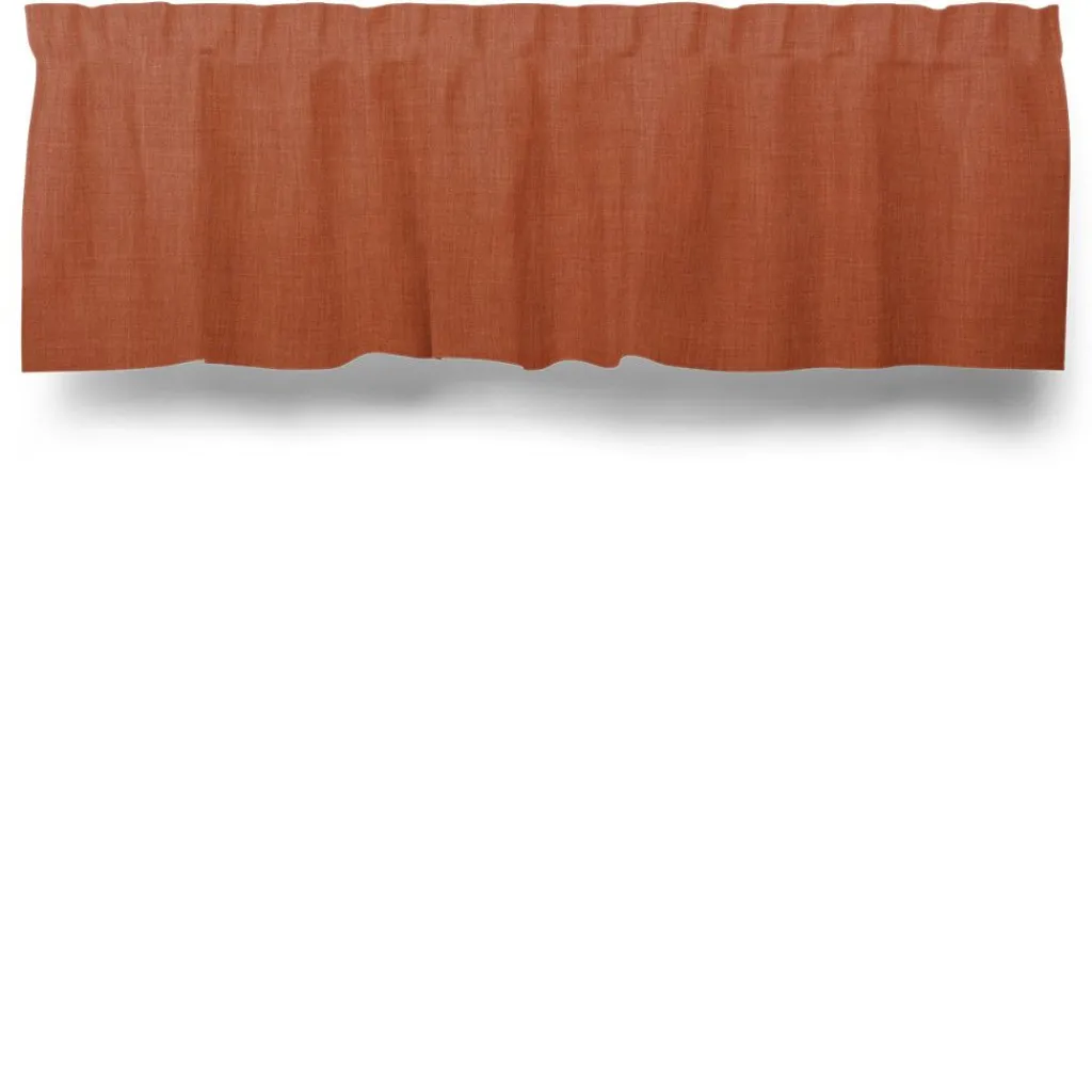 Gardinkappor Enfärgade<Nordisk Textil Milo orange gardinkappa metervara – Tidlös design med fin struktur