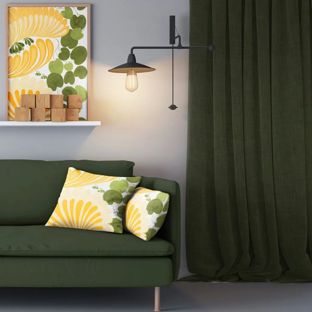 Julgardiner|Julgardiner< Milo skogsgrön gardiner – Tidlös design med fin struktur
