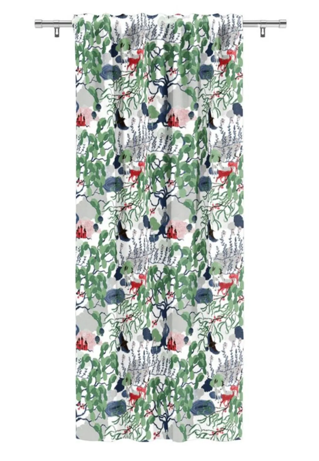 Gardintyger Mönstrade|Arvidssons Textil<Arvidssons textil Mimers brunn grön tyg
